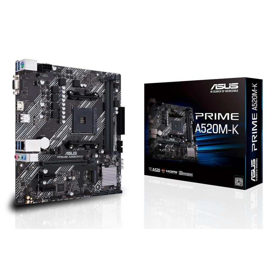 ASUS  PRIME A520M-K AMD A520 Socket AM4 micro ATX 