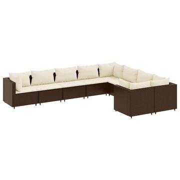 Gartensofagarnitur poly-rattan