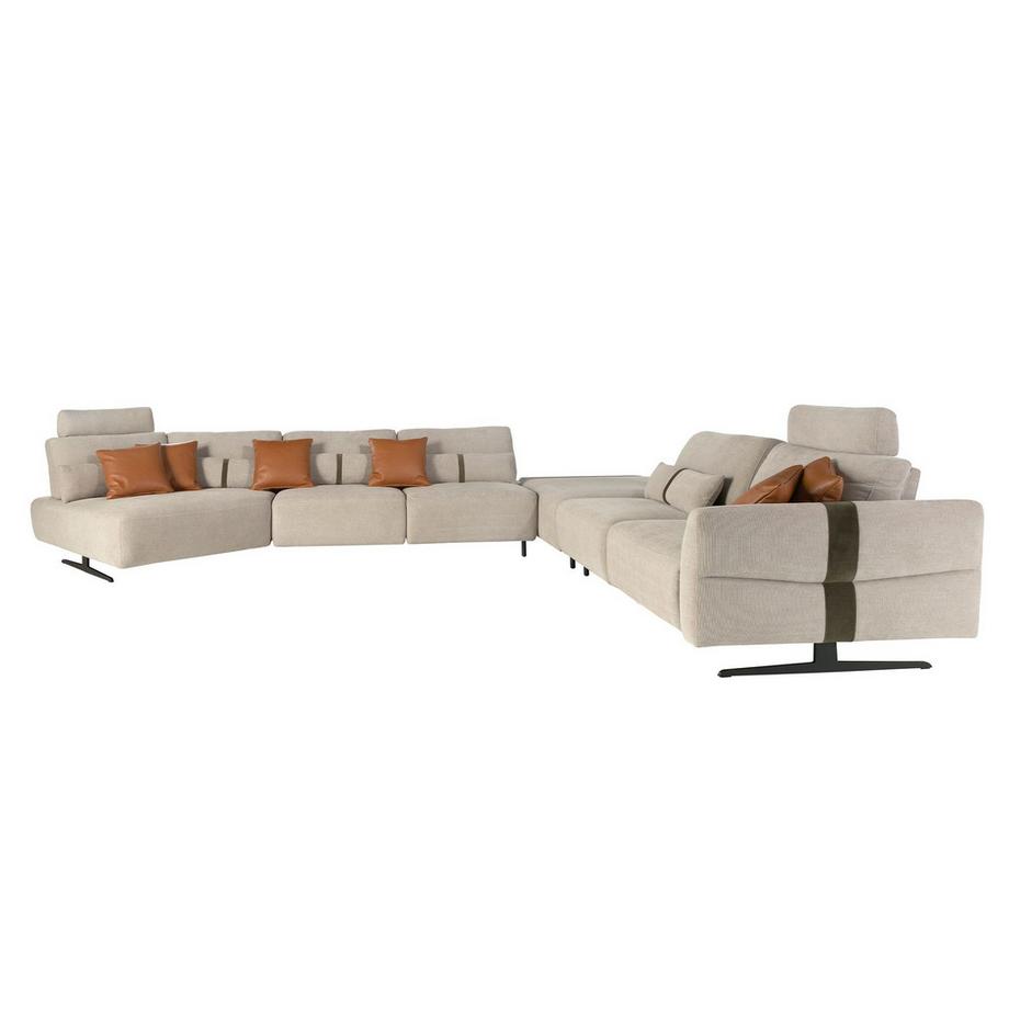 ANGEL CERDA Modulares Relax-Sofa mit Chaiselongue rechts  