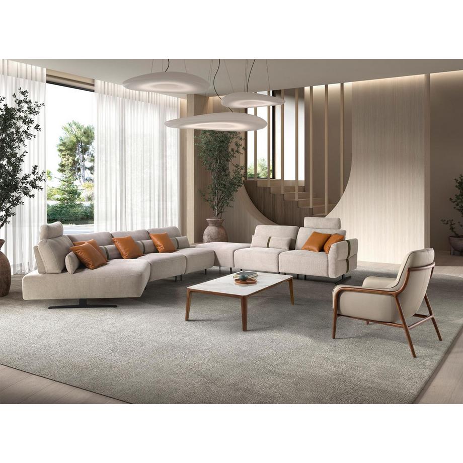 ANGEL CERDA Modulares Relax-Sofa mit Chaiselongue rechts  