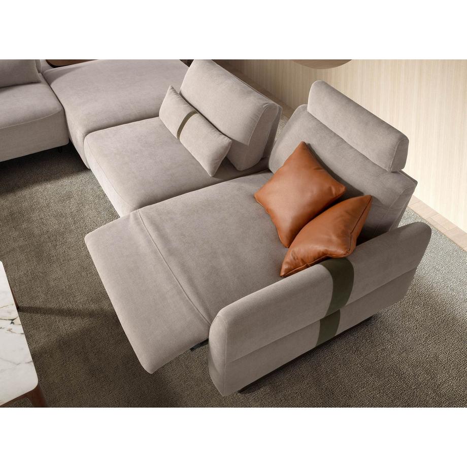 ANGEL CERDA Modulares Relax-Sofa mit Chaiselongue rechts  