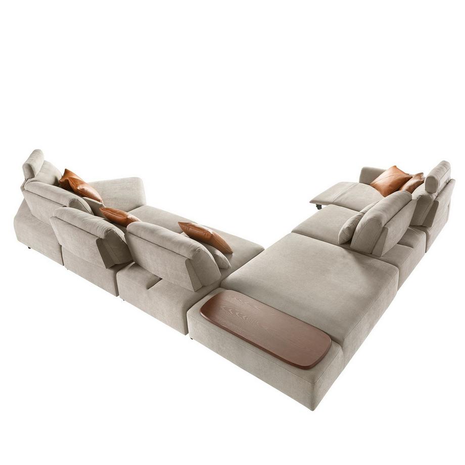 ANGEL CERDA Modulares Relax-Sofa mit Chaiselongue rechts  