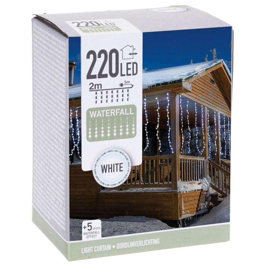 B2X Guirlande lumineuse 220 LED : Fantastique décoration de Noël pour l'intérieur et l'extérieur  