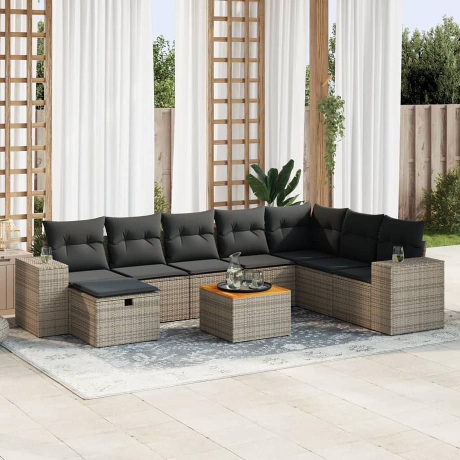 VidaXL Gartensofa set poly-rattan  