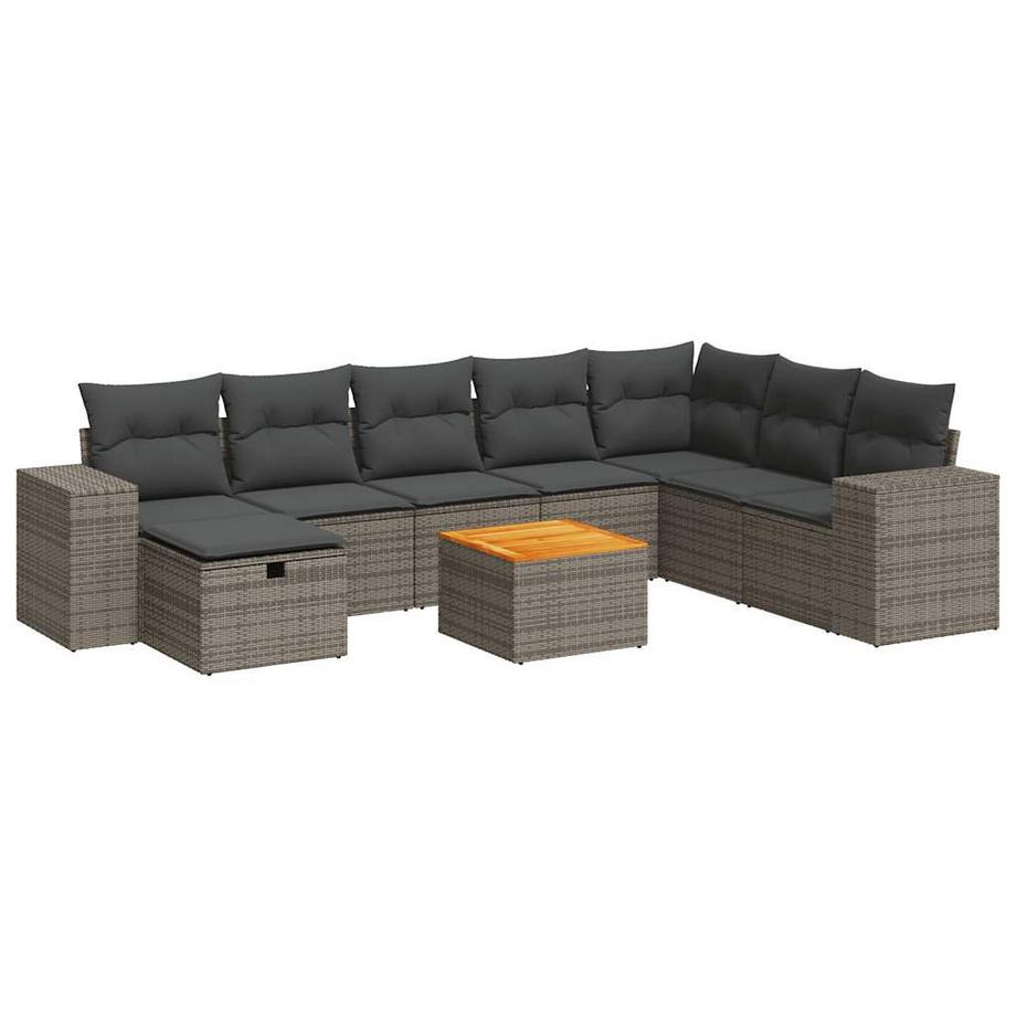 Gartensofa set poly-rattan