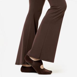 DOMYOS  Leggings High Waist ausgestelltes Bein Polyamid 