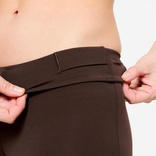 DOMYOS  Leggings High Waist ausgestelltes Bein Polyamid 