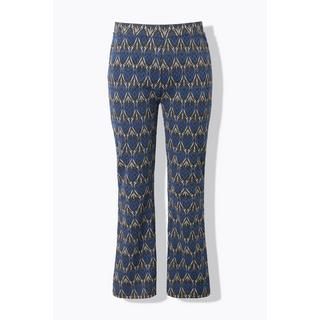 Studio Untold Schlaghose Flared Legs Jacquardmuster Glitzer  