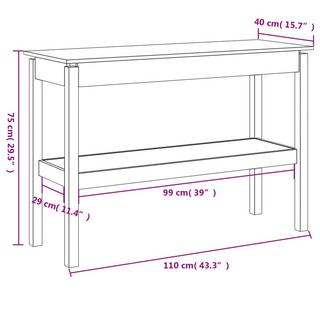 VidaXL Table console bois  