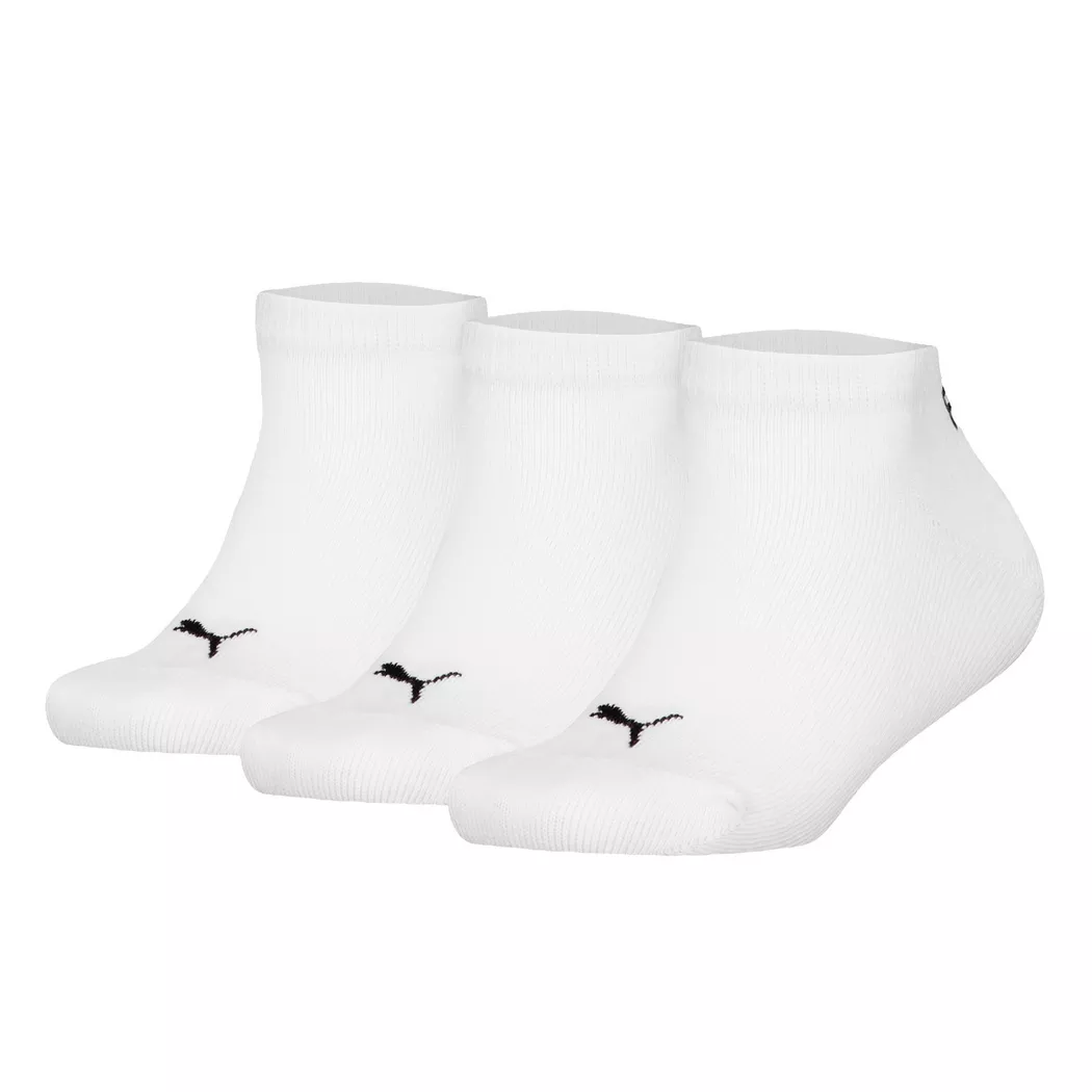 Puma - Calzini Unisex Confezione da 3 Vestibilità confortevole-Plain Sneaker 3P, 39-42, Blanco