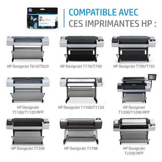 HEWLETT PACKARD  HP Tintenpatrone 72 yellow C9373A DesignJet T1100 130ml 