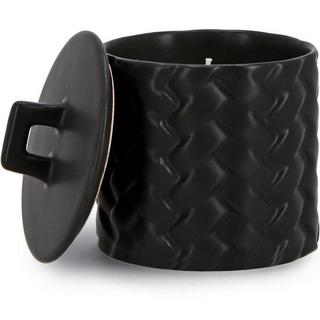 mutoni Bougie Twine avec couvercle noir rond 10  