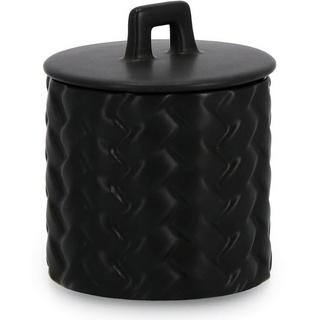 mutoni Bougie Twine avec couvercle noir rond 10  