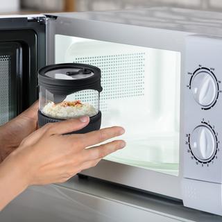 B2X Barattoli per la conservazione con coperchio, set da 3  