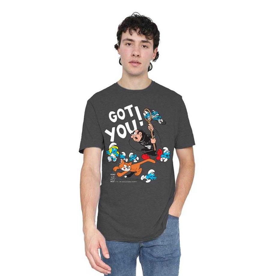 Les Stroumpfs  T-ShirtMotif Gargamel Et Azraël 