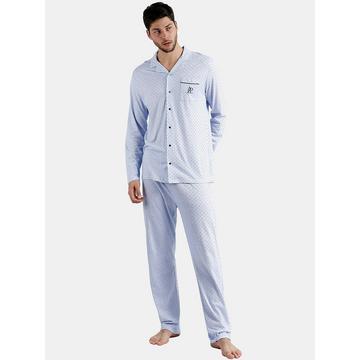 Pyjama Hausanzug Hose und Hemd Stripes And Dots