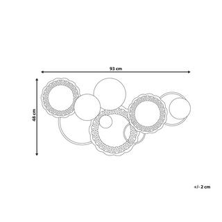 Beliani Decorazione da parete en Ferro Industriale PLUTONIUM  