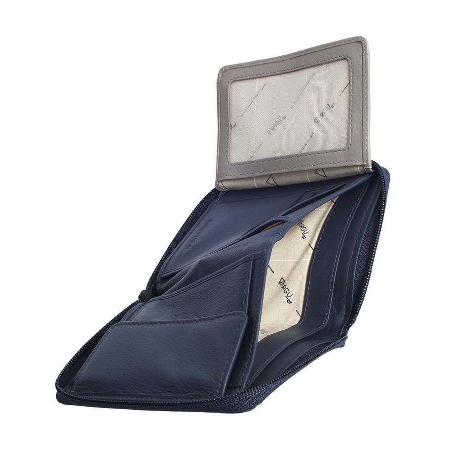 VARGU WENS 1-A Mono Portefeuille en Cuir Véritable  