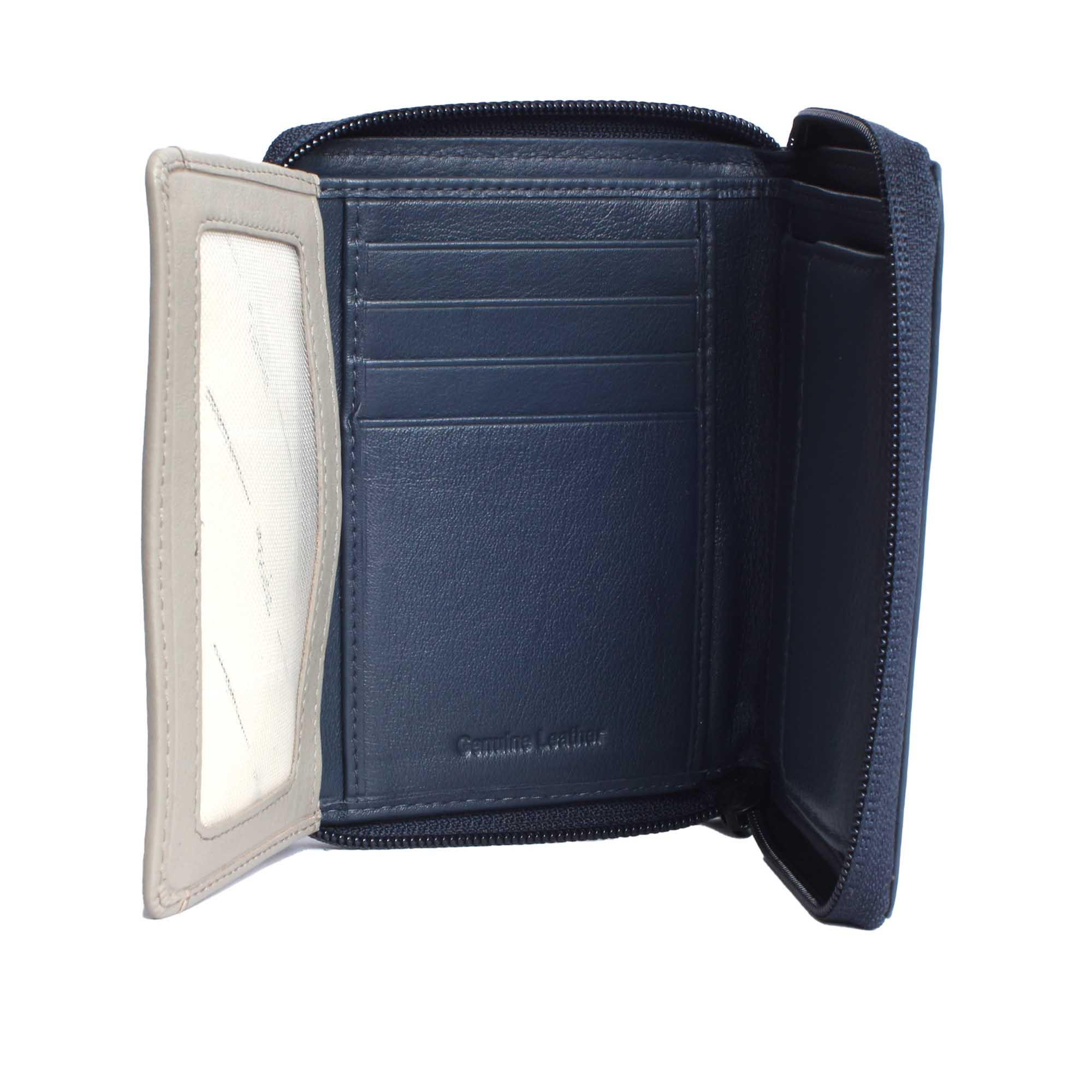 VARGU WENS 1-A Mono Portefeuille en Cuir Véritable  