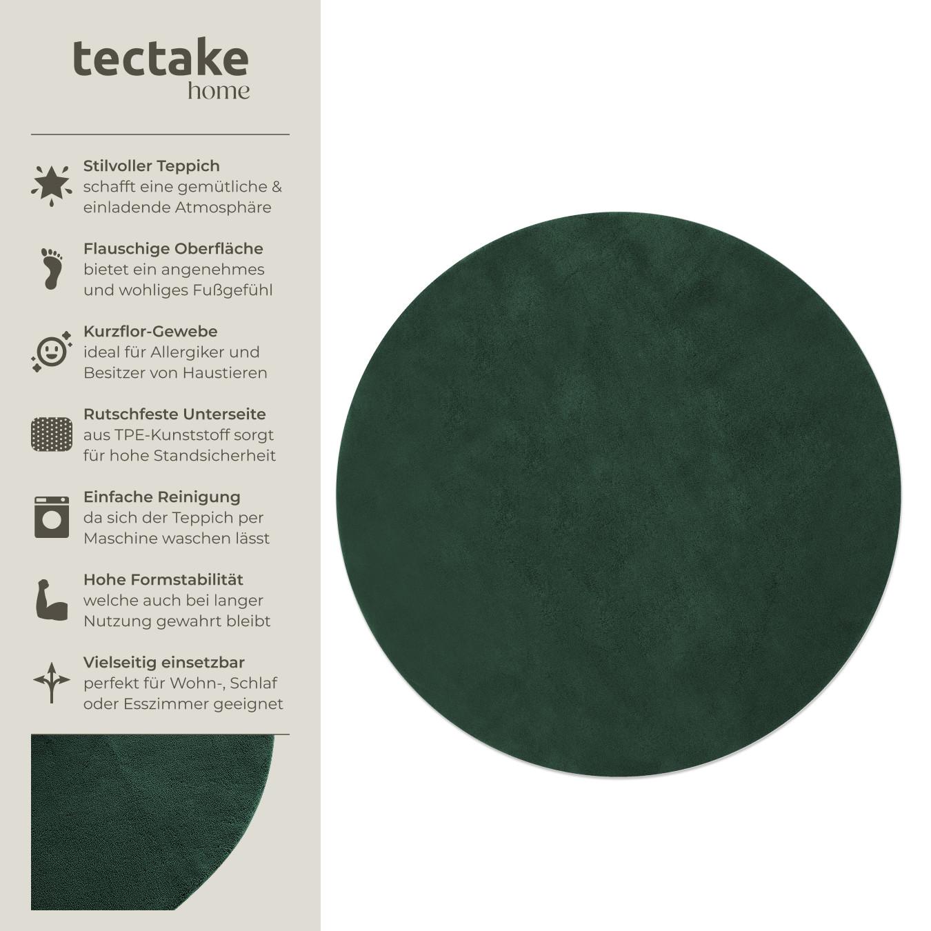 Tectake Tappeto a pelo corto Soft Zone  Diverse misure e colori  