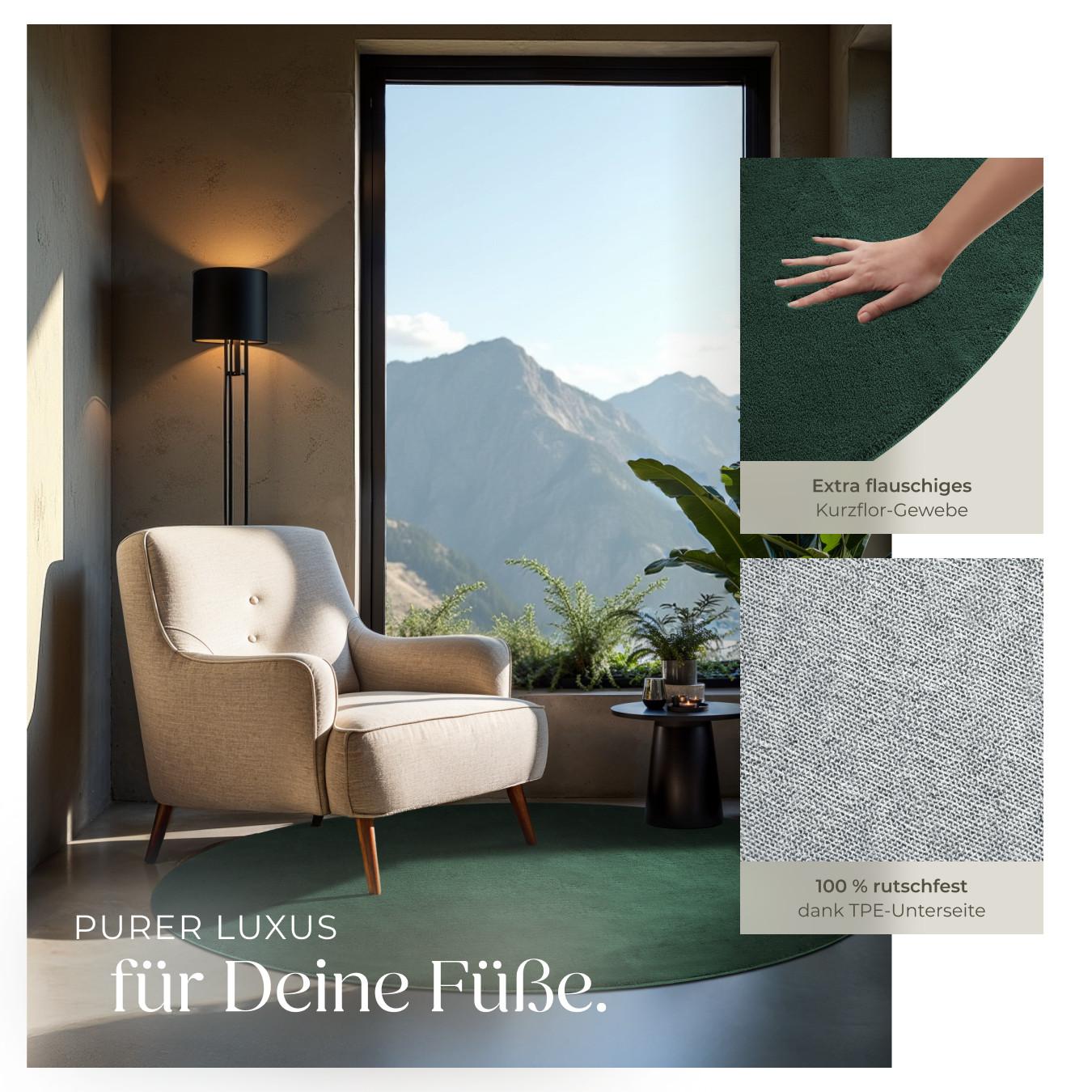 Tectake Tappeto a pelo corto Soft Zone  Diverse misure e colori  