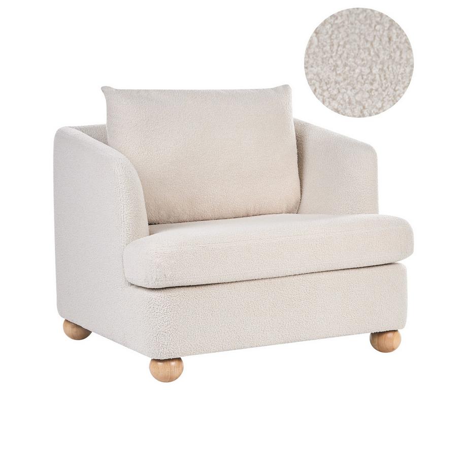 Fauteuil en Bouclé Scandinave RATTVIK