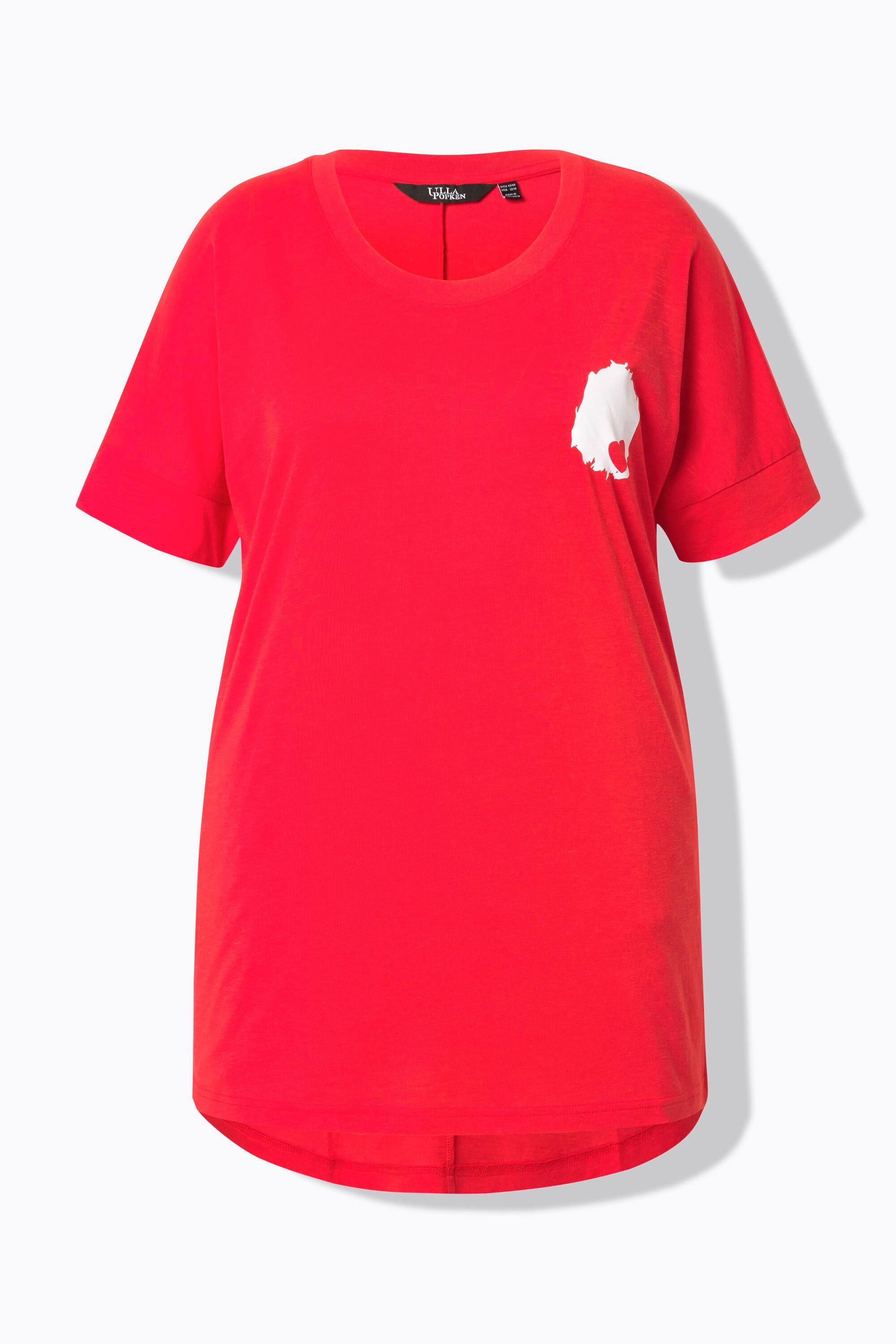 Ulla Popken T-shirt Oversize con Stampa Très Chic sul Retro  