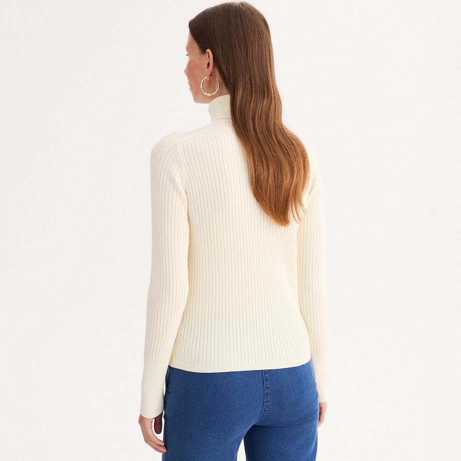 La Redoute Collections Gerippter Rollkragenpullover  