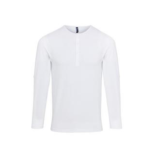 PREMIER Langarm Henley T-Shirt  