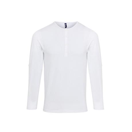 PREMIER Langarm Henley T-Shirt  