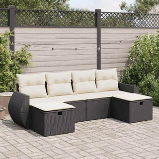 VidaXL set di divani da giardino Polirattan  