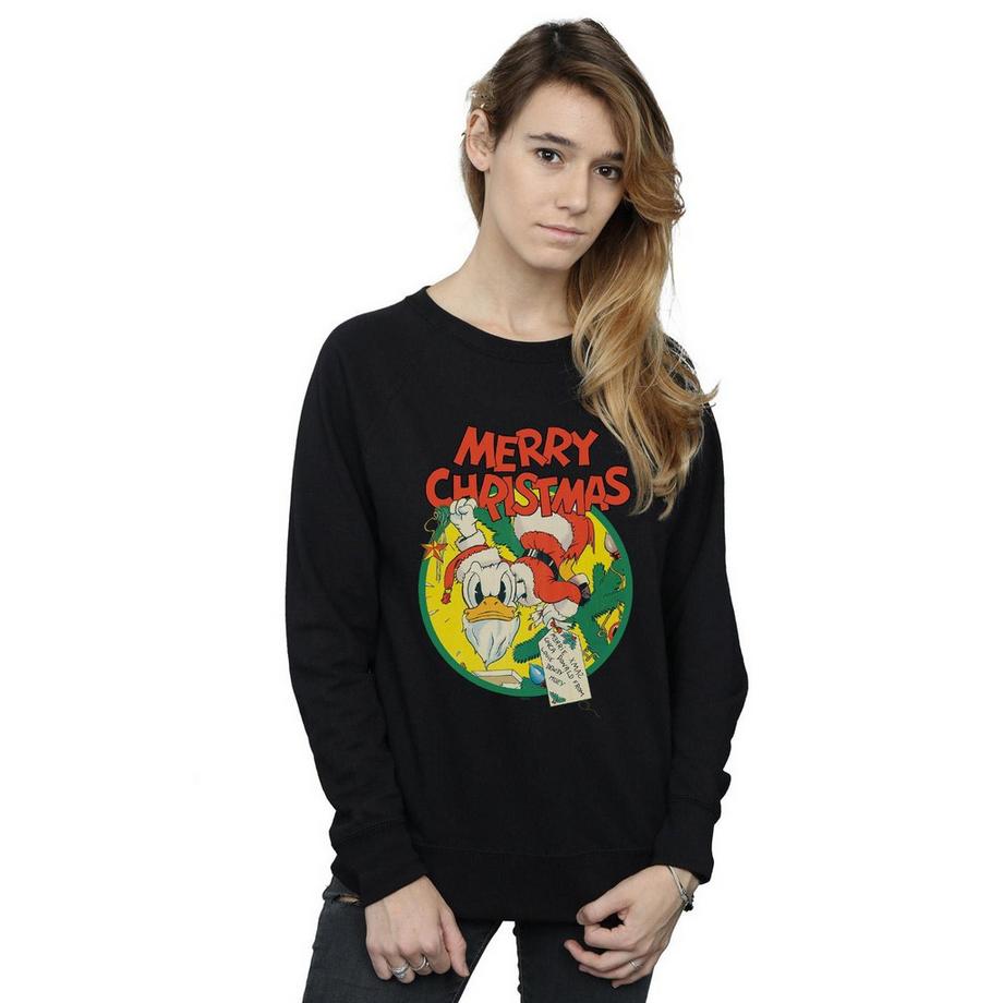 Disney Donald Duck Merry Christmas Sweatshirt  
