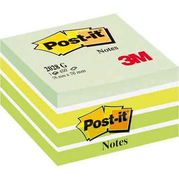 POST-IT Würfel 76x76mm 2028-G grün/450 Blatt