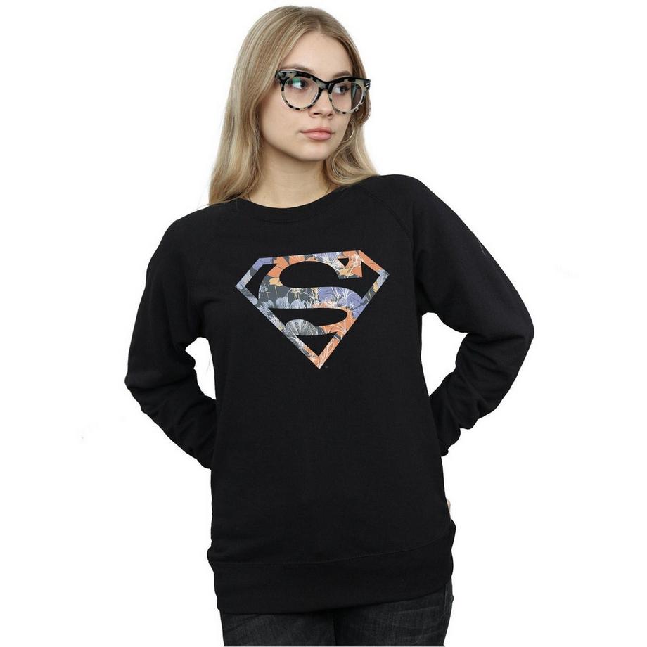 DC COMICS Superman Floral Logo Sweatshirt  