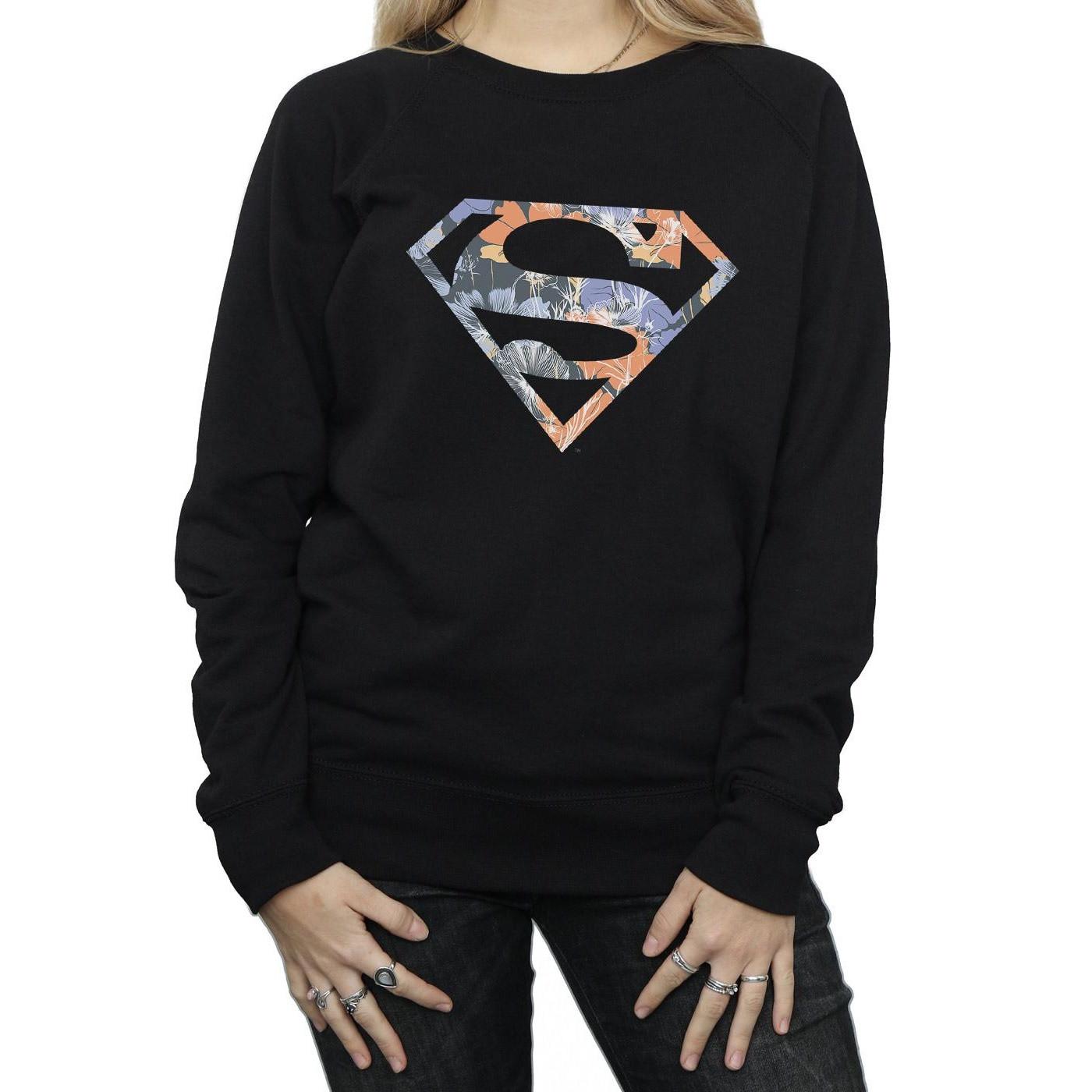 DC COMICS Superman Floral Logo Sweatshirt  