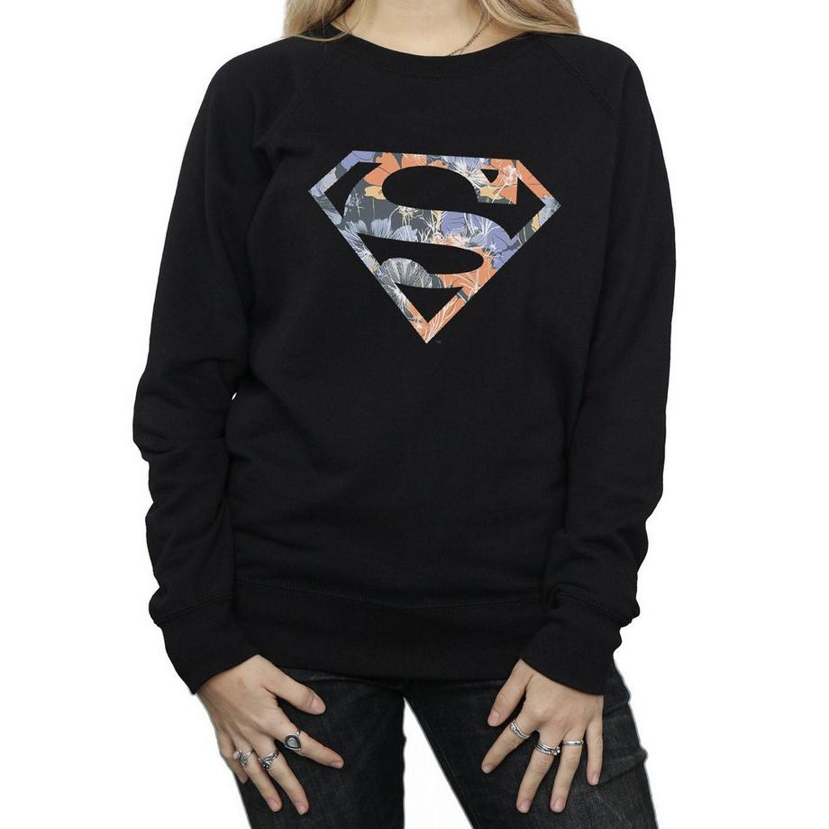 DC COMICS Superman Floral Logo Sweatshirt  
