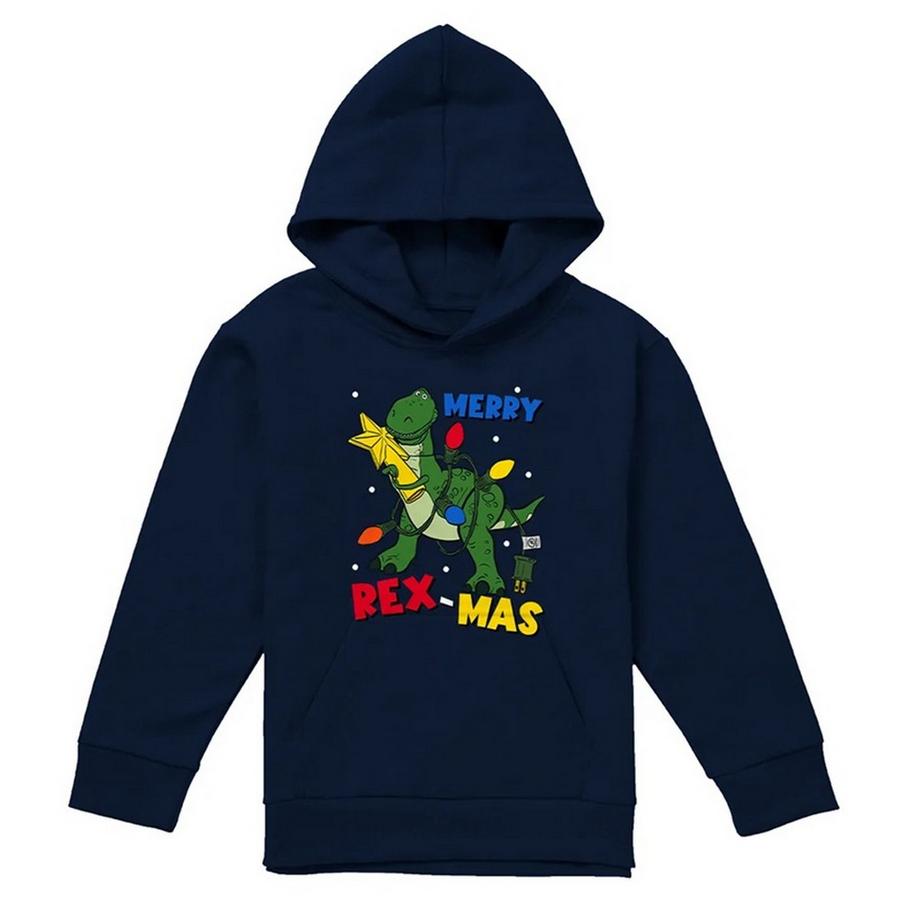 Merry Rexmas Felpa Con Cappuccio Natale