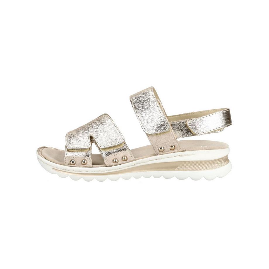 ara Metallische Sandalen mit Klettverschluss  