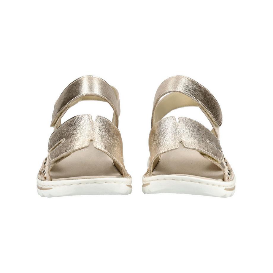 ara Metallische Sandalen mit Klettverschluss  
