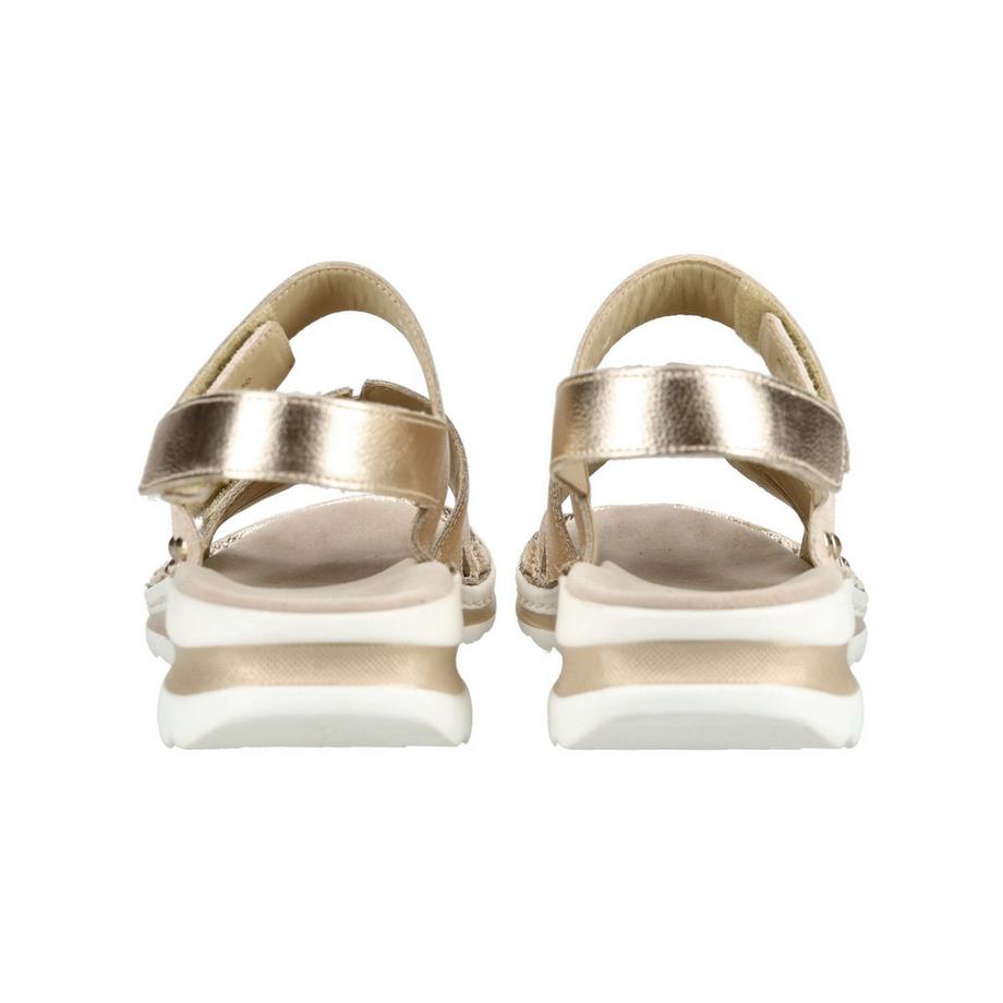 ara Metallische Sandalen mit Klettverschluss  