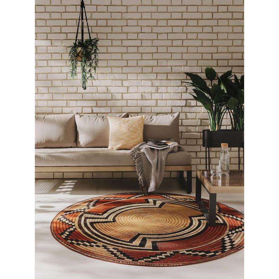 Benuta In- & Outdoor-Teppich Artis BeigeKupfer  