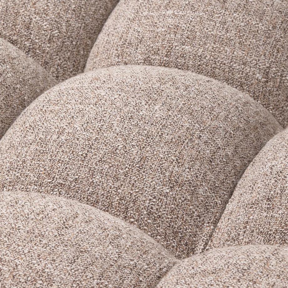 mutoni Canapé Allure 3 places en tissage grossier marron chiné 280  
