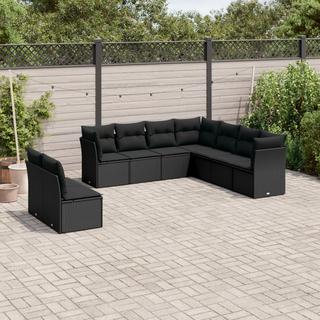 VidaXL set divano da giardino Polirattan  