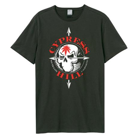 Amplified Totenkopf Grafikdruck T-Shirt  