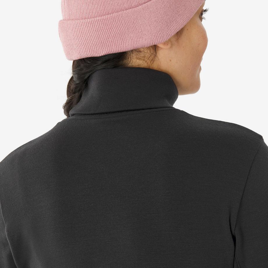 WEDZE  Ski-Thermo-Unterhemd mit Rollkragen aus Merinowolle BL Top 500 Woolneck 