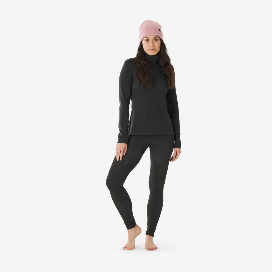 WEDZE  Ski-Thermo-Unterhemd mit Rollkragen aus Merinowolle BL Top 500 Woolneck 
