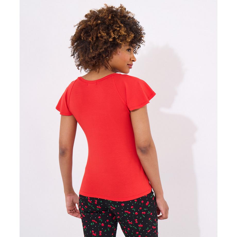 Joe Browns Top Jersey con Maniche a Volant  