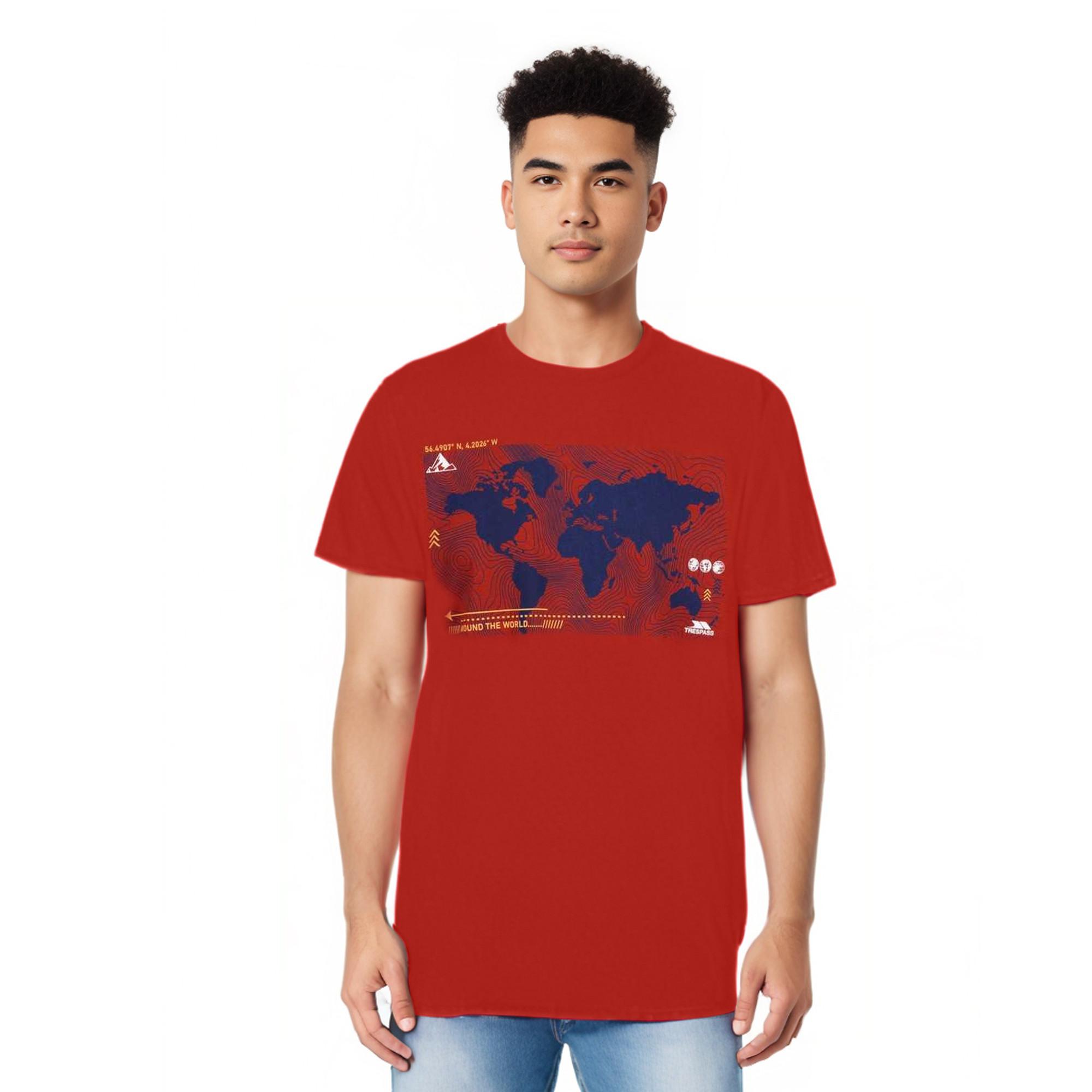 Trespass Chera T-Shirt Weltkarten-Print  