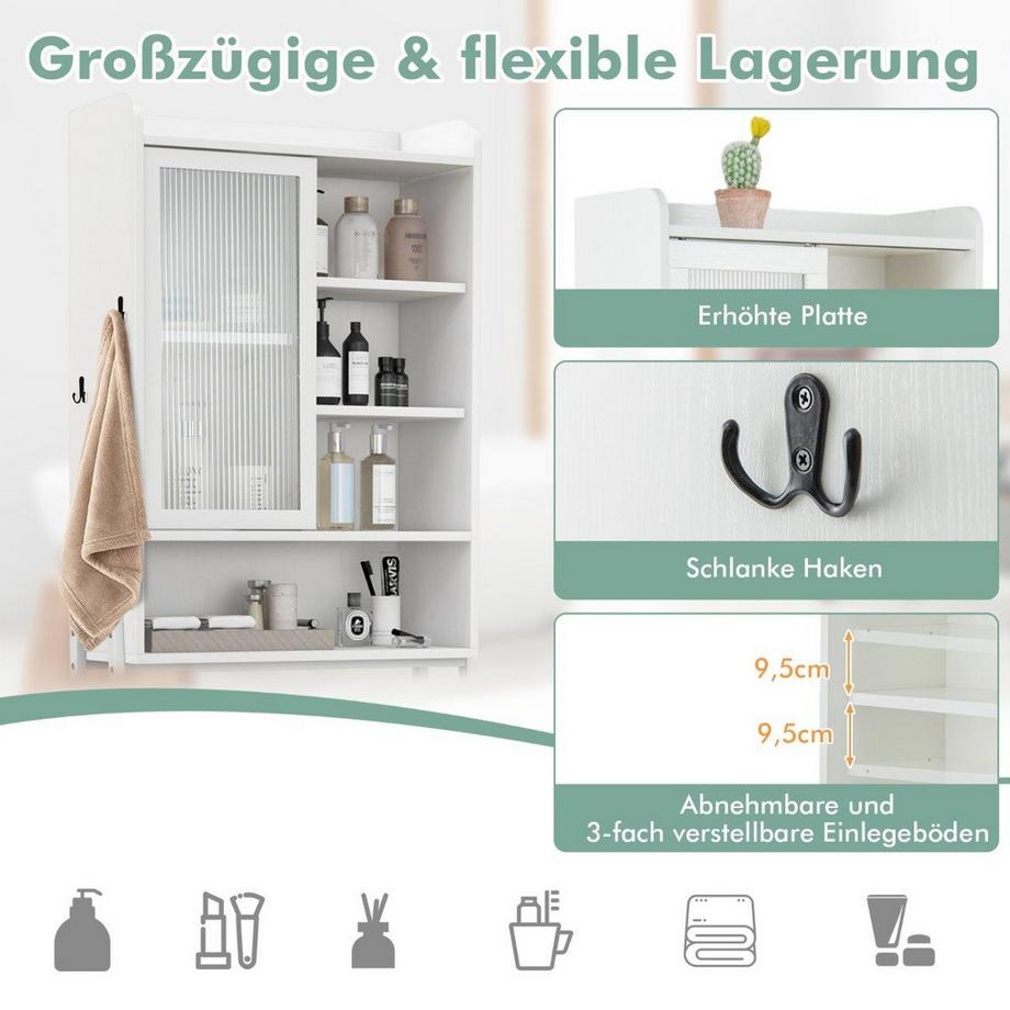 Northix Badezimmerschrank mit Schiebetür  