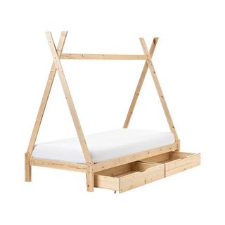 Beliani Lit à tiroirs pour enfants en Bois de pin Moderne DEVAY  